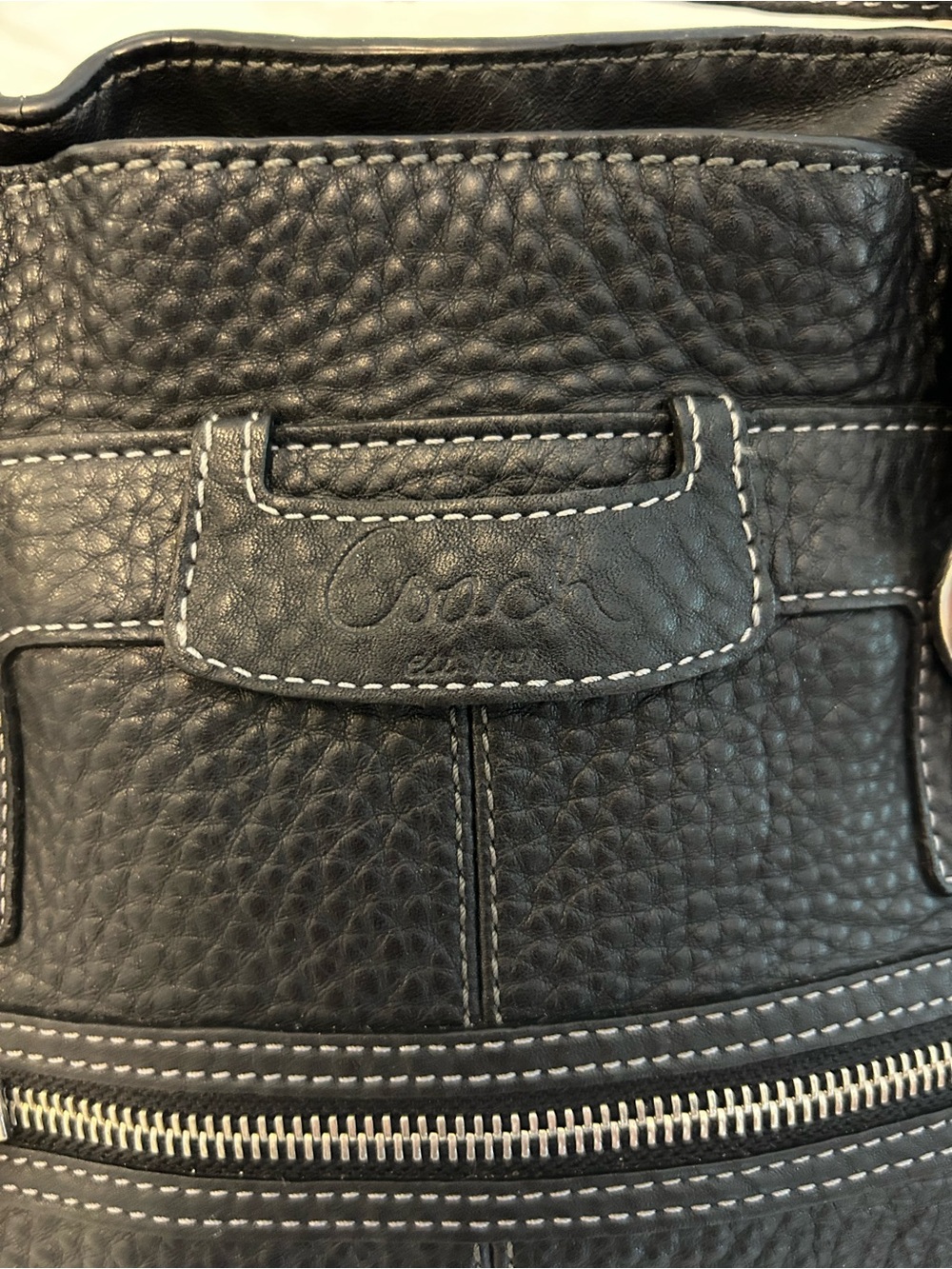 Coach - Penelope black leather tote bag. EXCELLENT condition!! - Picture 8 of 8